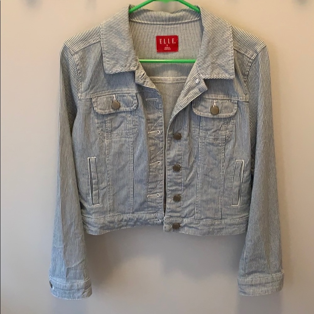 Pinstripe Jean jacket